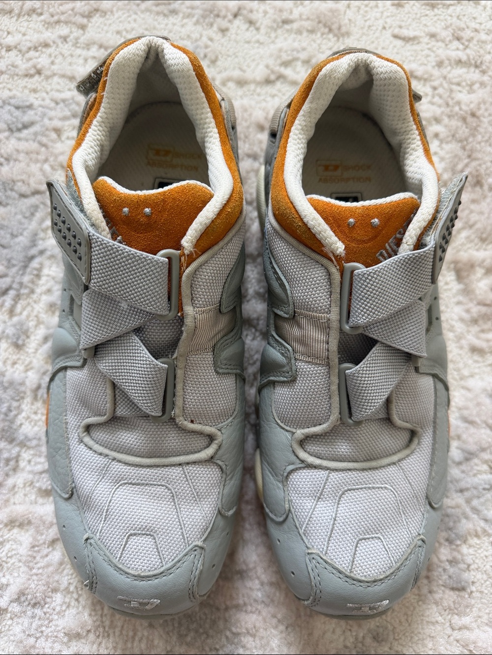 Diesel Gray and Orange Casual Sneakers